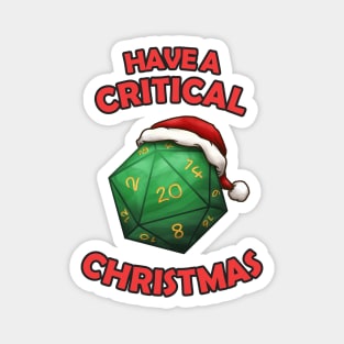 Have a Critical Christmas D20 Magnet