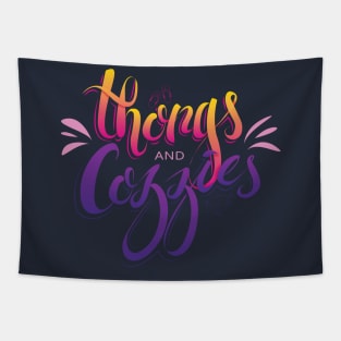 Thongs and Cozzies Tapestry