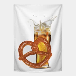 Pretzel with Beer Tapestry