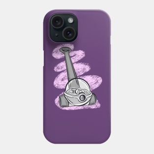 Black And White Corn Popper With Pink Splash Phone Case