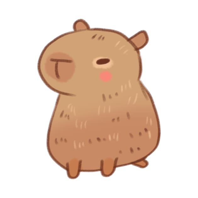 Cute Capybara illustration by Mayarart