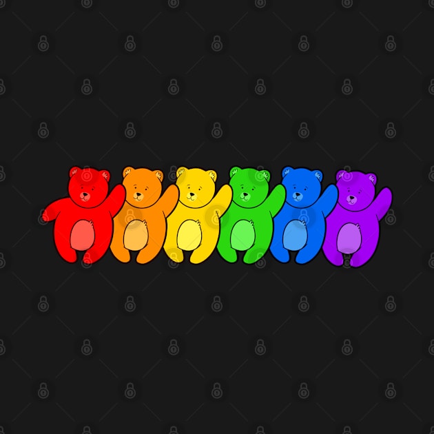 Gay Bear Rainbow Pride by LoveBurty