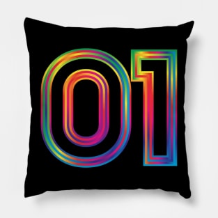 01 spectrum outline Pillow