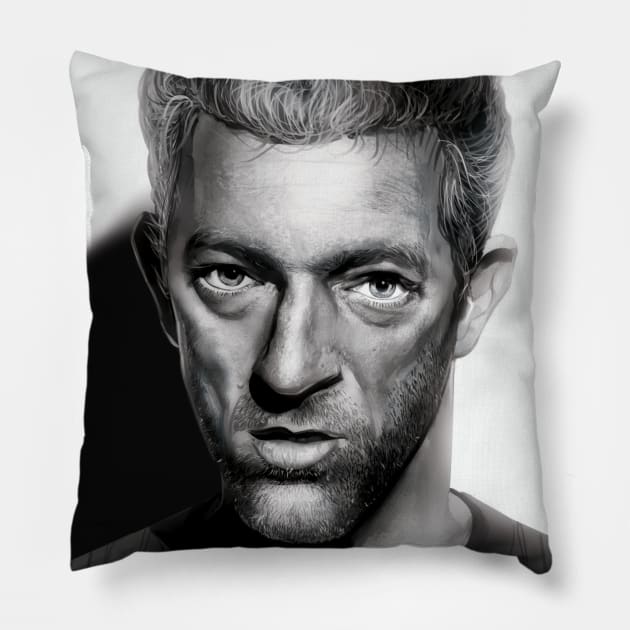 Vincent Cassel Pillow by SmpArt