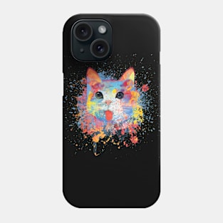 Water Color Cat Phone Case