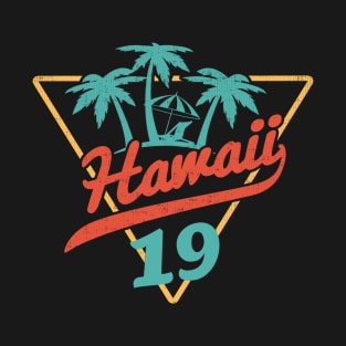 2019 Hawaii Retro Hawaiian Islands Vacation T-Shirt