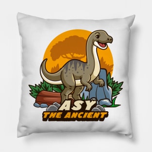 Cute Asylosaurus Dino Cartoon Pillow