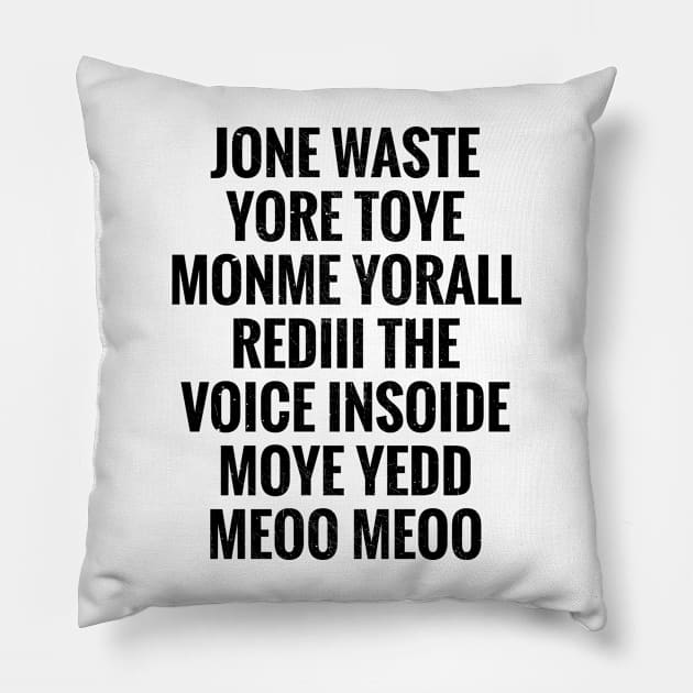 JONE WASTE Pillow by Riel