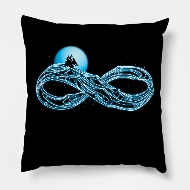 Infinite trip Pillow by sebasebi