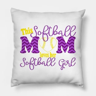 Softball Mom Pillow
