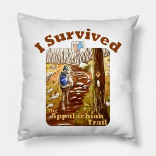 I Survived The Appalachian Trail Hike Pillow