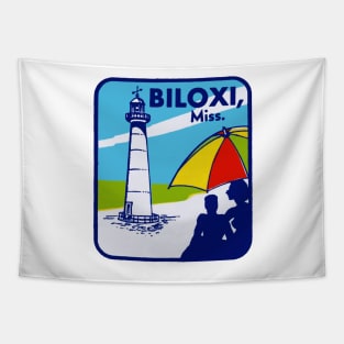 Biloxi, Mississippi Vintage Style Decal Tapestry