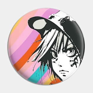 retro anime Pin