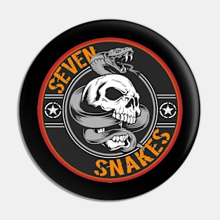 Skully & Snake Logo Pin