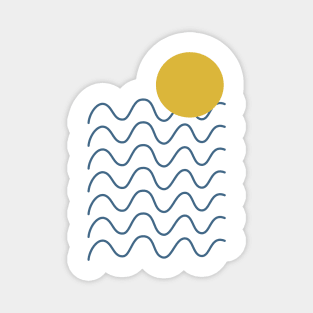 Ocean Waves Landscape Magnet