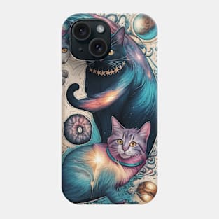 Cosmic Cat Odyssey Phone Case