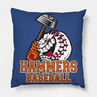 Hammers Baseball Logo Pillow