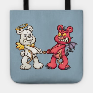 Angel and Devil Teddy Bears Tote