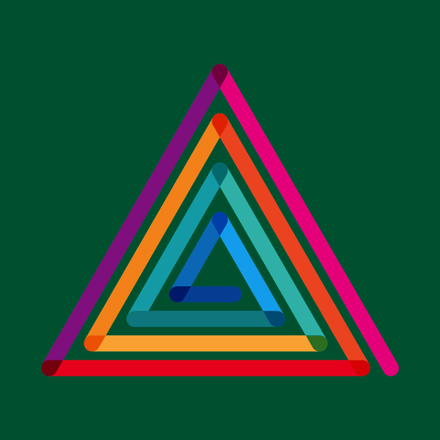 colorfull triangles by mryetee