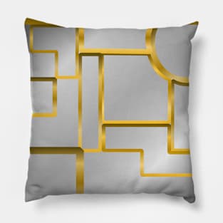 Golden Silver Geometric Mosaic: Luxurious Modern Art Collection Dash Stickers T-Shirts Iphone Cases Pillow