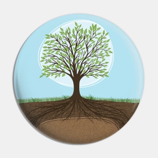 Tree Roots Pin