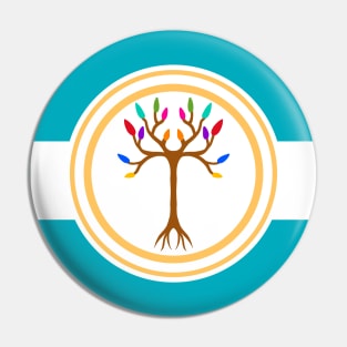DID Tree Pride Flag Pin