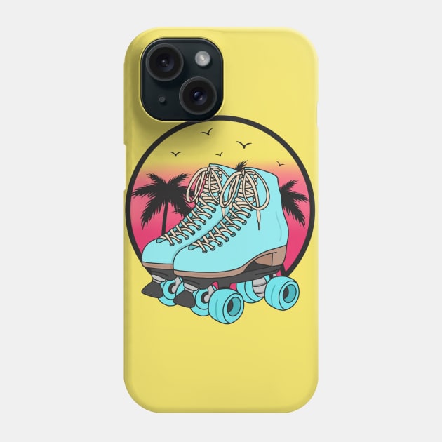 Retro roller skates Phone Case by Jasmwills