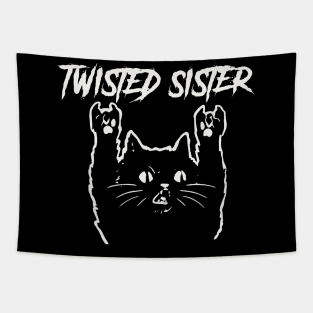 twisted sister metal cat Tapestry