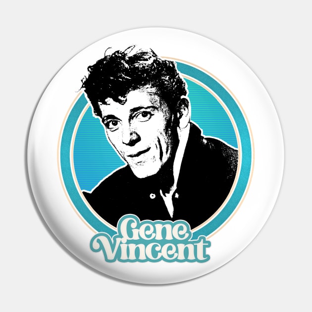 Gene Vincent // Rock N Roll Legend Fan Design Pin by DankFutura