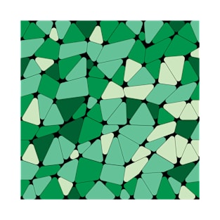 Green Mosaic Style Tile T-Shirt