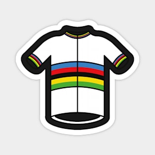 World Champs Cycling Jersey Pattern Magnet