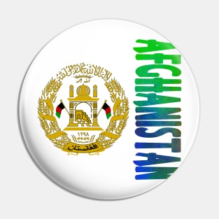 Afghanistan Coat of Arms Design Pin