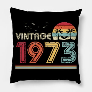 Vintage 1973 Limited Edition 48th Birthday Gift 48 Years Old Pillow