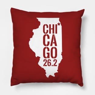 Chicago Marthon 26.2 Mile Race for Runners Pillow