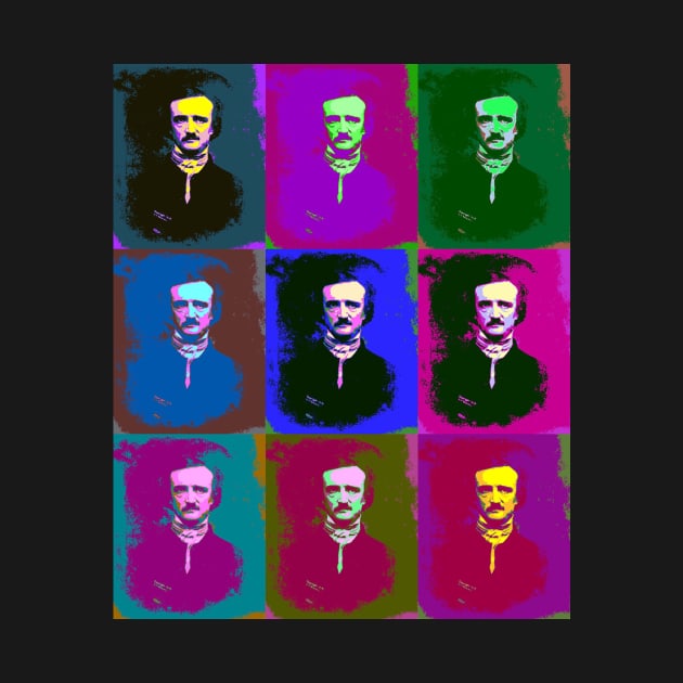 Edgar Allan Poe Pop Art by icarusismartdesigns