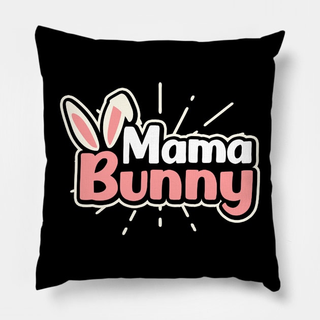 Pregnancy Announcement Shirt | Mama Bunny Gift Pillow by Gawkclothing