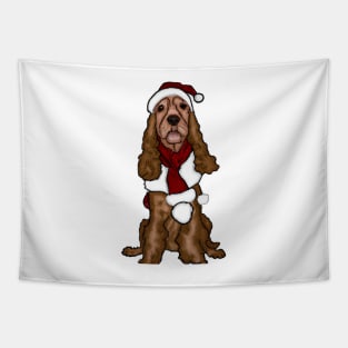 Cute English Cocker Spaniel Drawing Tapestry