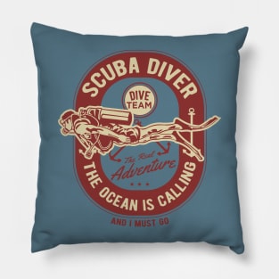 Scuba diver Pillow