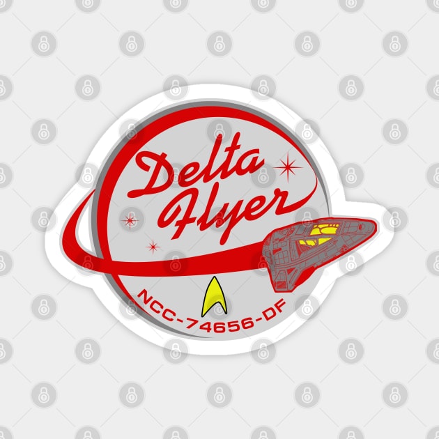 Delta Flyer Patch Magnet by PopCultureShirts