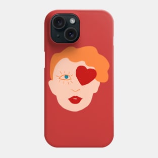 girl with a heart. Phone Case