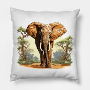 I Love Elephants Pillow