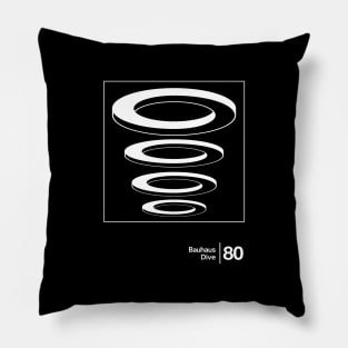 Bauhaus - Dive / Minimalist Style Graphic Artwork Design Pillow