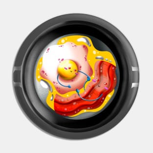 Egg and Bacon Love Pin