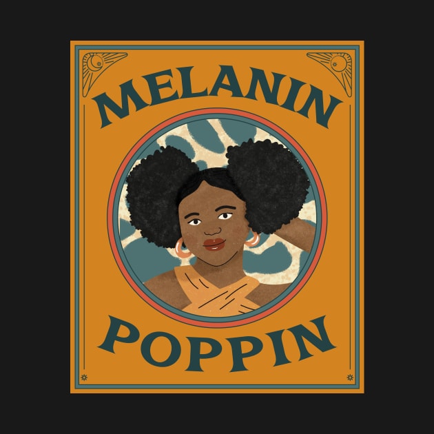 Melanin Poppin (retro empowered woman) by Studio-Sy