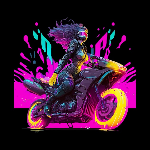 Futuristic Motorcyclist by Open World Games