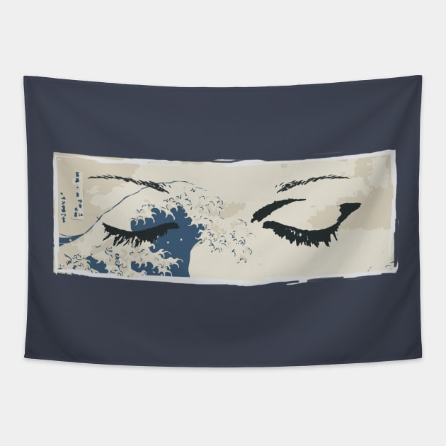 Ocean Eyes Tapestry by Art Dysmorphia