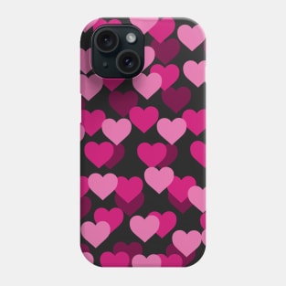 pink pink hearts Phone Case