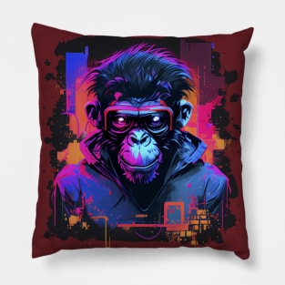 Monkey art painting Pillow