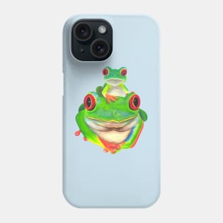 Mommy and Baby Tree Frog :: Reptiles and Amphibians Phone Case