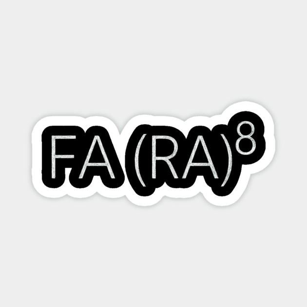 Fa (Ra)8 Math Humor - FA (RA) 8 Story Asian Singing LA Math Teacher Magnet by ArtistTee ⭐⭐⭐⭐⭐